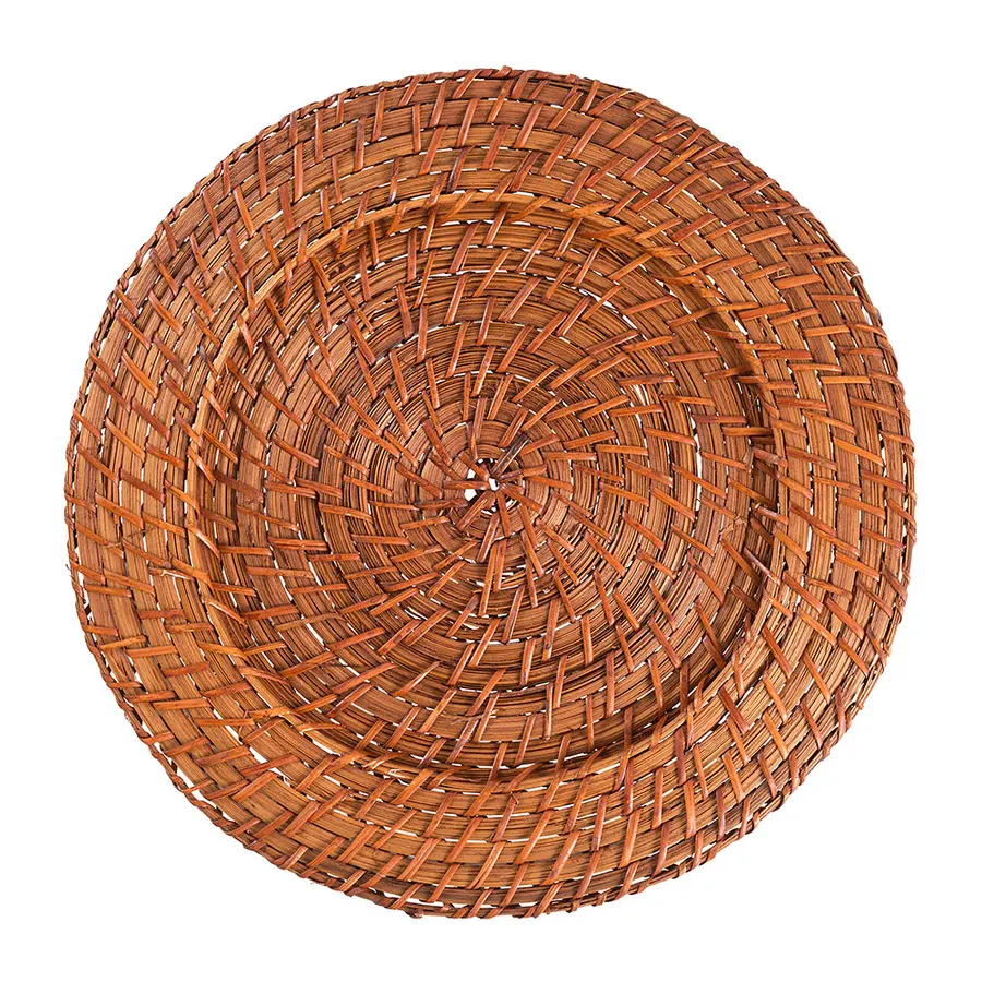 Sousplat de rattan (33 cm e sousplat de chá 25 cm) RT8123