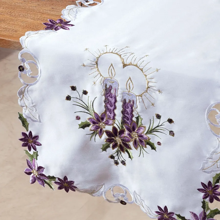 Trilho de mesa natalino bordado 401N