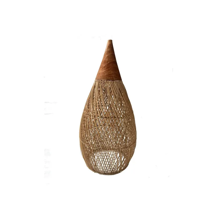 Pendente de rattan e metal LM3484