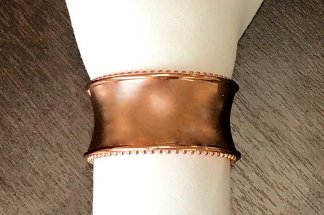 Argola de guardanapo bronze