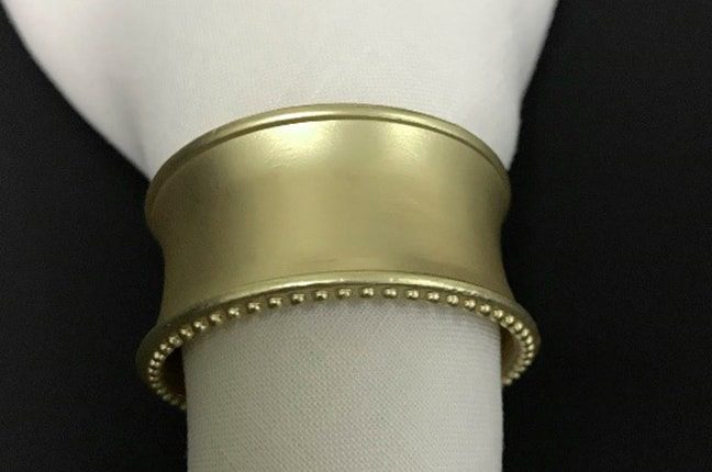 Argola de guardanapo - ouro branco