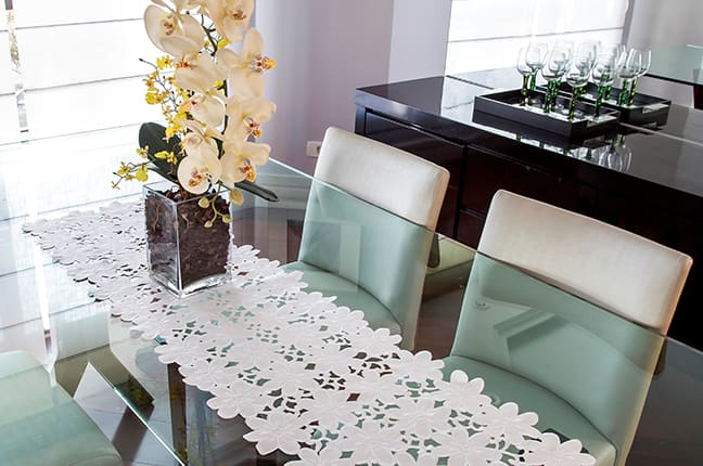 Mesa decorada