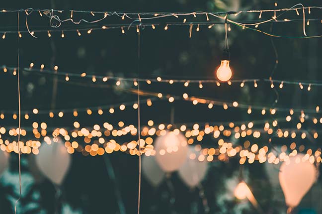 iluminação salão de festas
