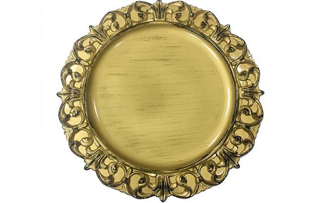 Sousplat Dourado