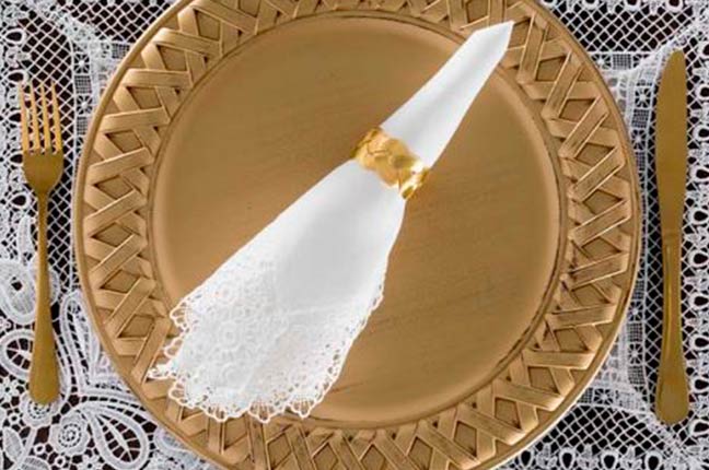 mesa posta dourada