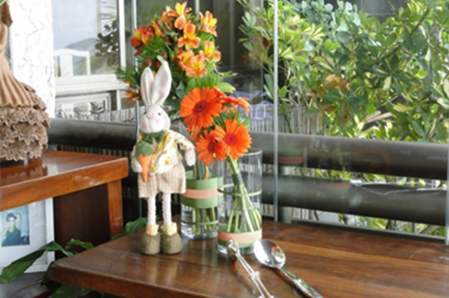decoração de mesa para páscoa