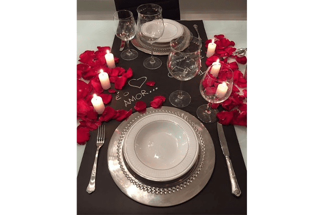 como decorar mesa para dia dos namorados