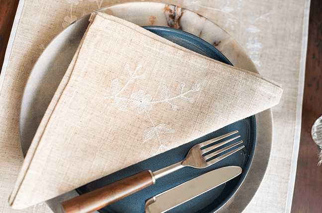decoração para mesa posta