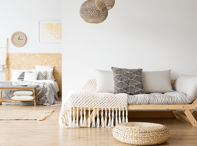 ambiente decorado com design de interiores